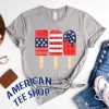 Popsicle Ice Cream 4th of July T-Shirt