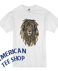 I Love Lion Headphone Bob Marley T-Shirt