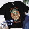 Death Before Decaf Drinking Coffee Skeleton T-Shirt