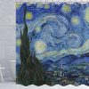 The Starry Night Van Gogh Stars Art Shower Curtain