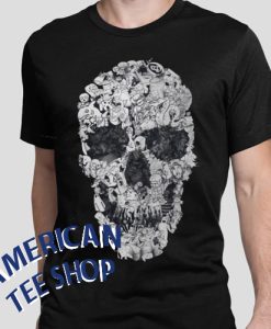Doodle Skull Art T-Shirt