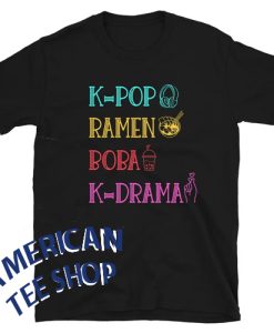 K-Pop Ramen Boba K-Drama T-Shirt