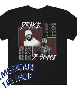 Drake and 21 Savage her loss it's all a Blur tour T-shirt