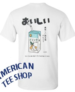 Kanji Drink Juice Box Back T-Shirt