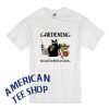 Black Cat Gardening Because Murder Is Wrong Vintage T-Shirt