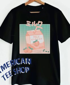 Kawaii Anime Peach Milk Shake T-shirt