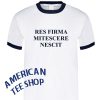 American Flyers Res Firma Mitescere Nescit Movie Ringer Shirt