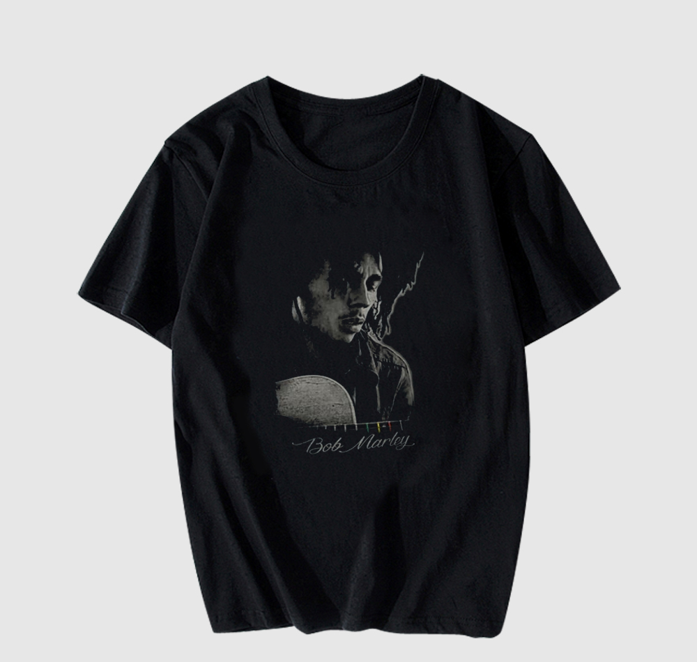 Bob Marley Catch A Fire Guitar T-Shirt SD