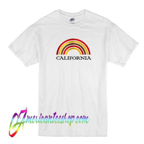 California Rainbow T Shirt