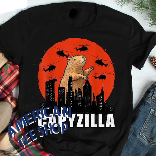 Capybara Rodent Capyzilla Tshirt