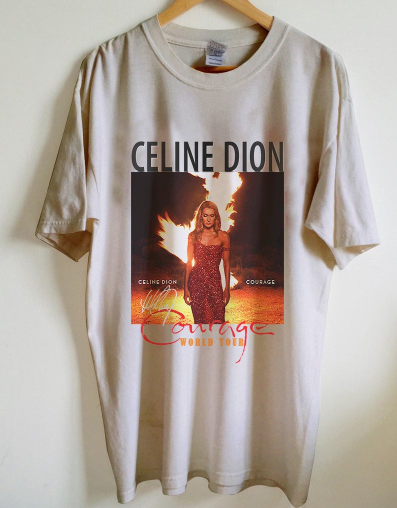 Celine Dion Courage Tour World T-Shirt