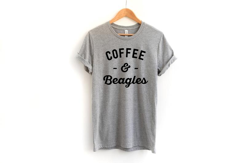 Coffee and beagles t shirt