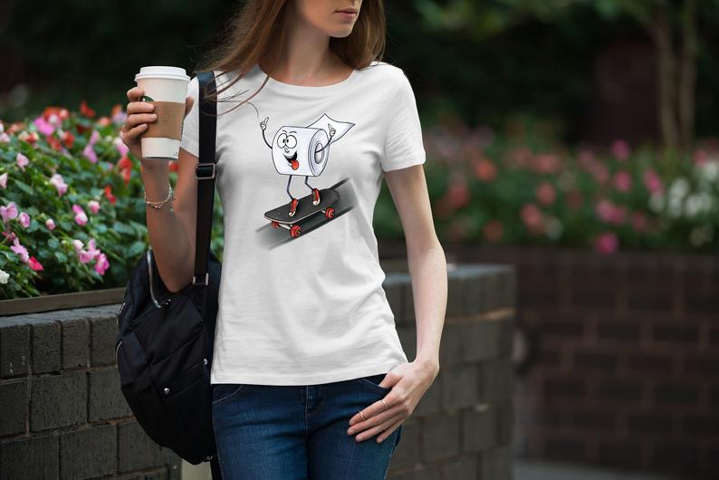 Crazy Roll Print T-shirt