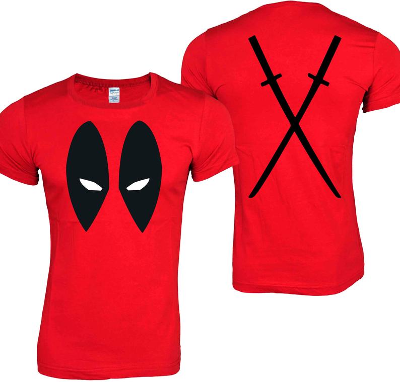 DEADPOOL Antihero Eyes T Shirt Twoside