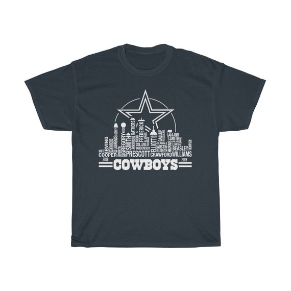 Dallas Cowboys Skyline Names T Shirt