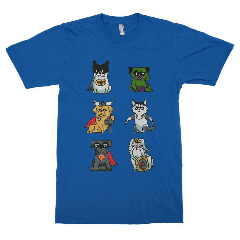 Dogs Superheroes Funny T-Shirt