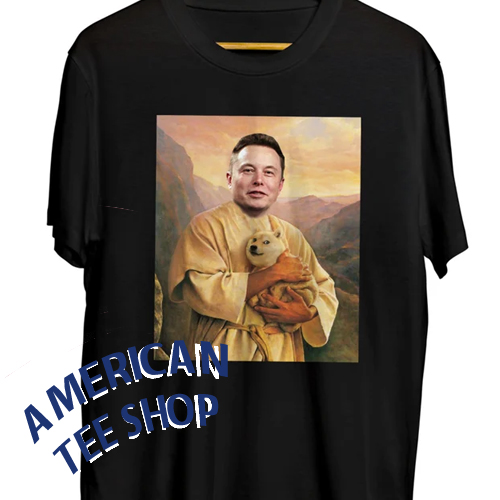 Elon Musk Holding Holy Doge T-Shirt