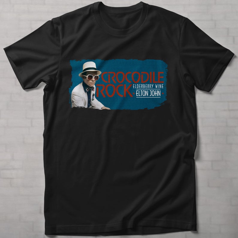 Elton John Crocodile Rock Elderberry Wine T-Shirt