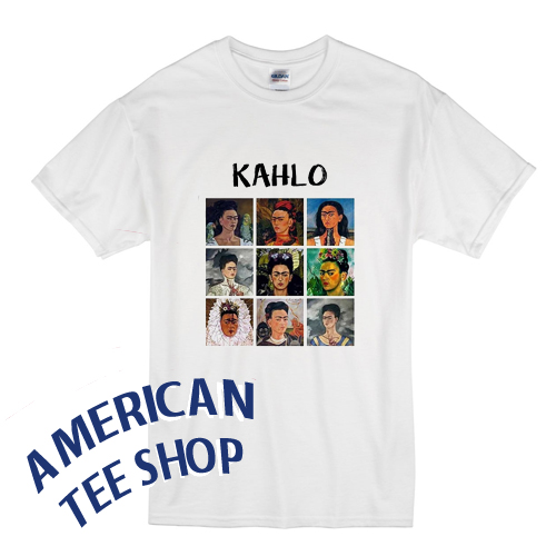 Frida Kahlo Portrait Selfie Collage T Shirt