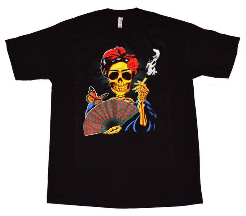 Frida Kahlo Skull T Shirt