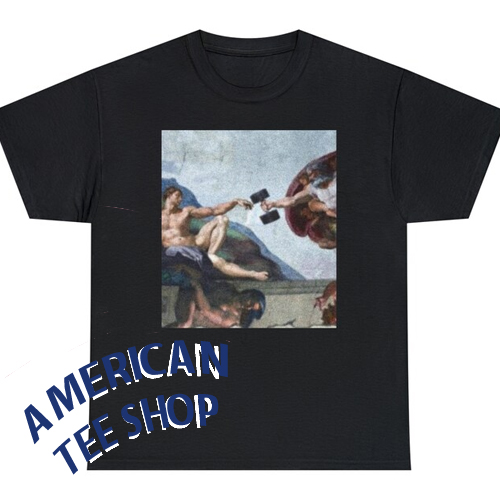GYM OUTIFT Michelangelo's Creation of Adam T-Shirt