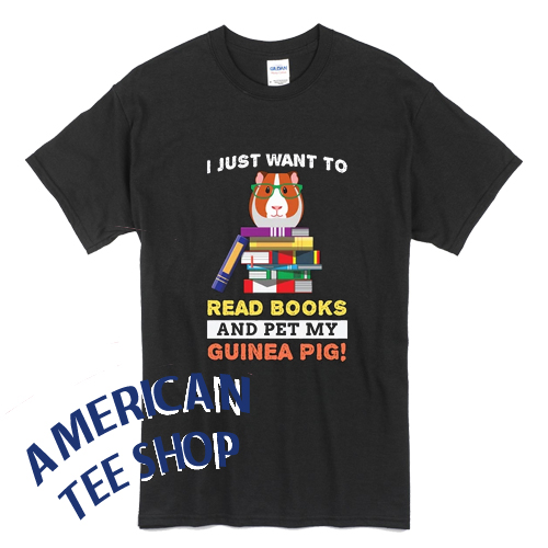 Guinea Pigs Read Books Funny Cute T-Shirt