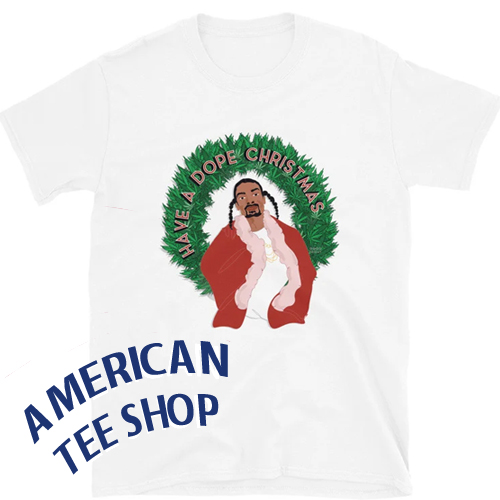 Have a Dope Christmas Doggy Holidays Music Hip Hop Illustrated T-Shirt