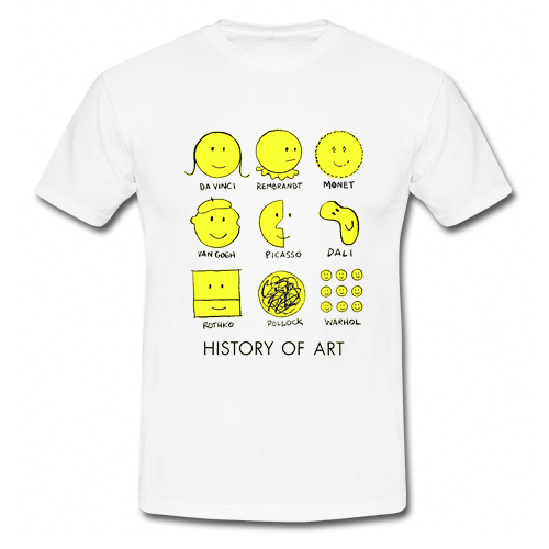 History of Art Da vinci Rembrandt Monet Van Gogh T-Shirt