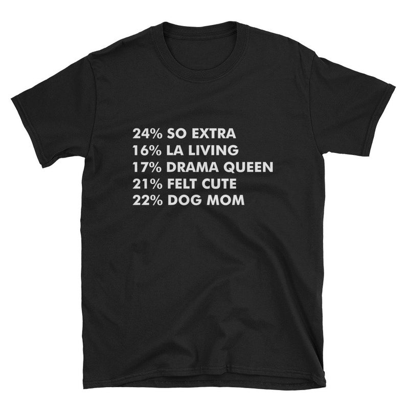 Inspired percentage So Extra LA Living Drama Queen Felt Cute Dog Mom T Shirt