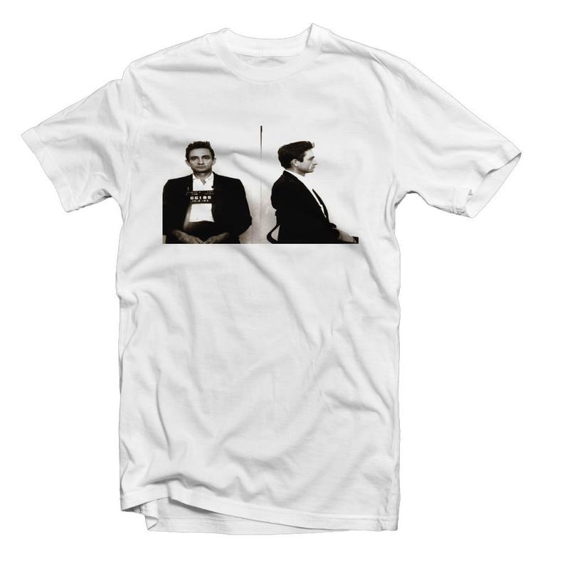 Johnny Cash Mug Shot T Shirt