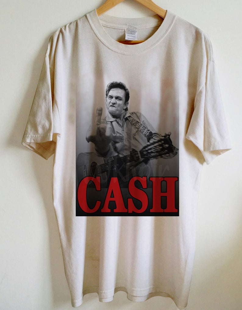 Johnny Cash the Bird t T-Shirt