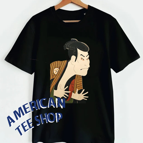Kabuki theatre actor by Yakusha-e Vintage Japanese art T-Shirt