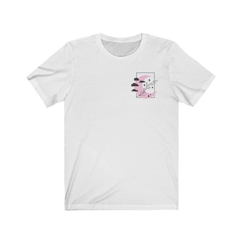 Kawaii Cute Pink Moon Witchy T-shirt