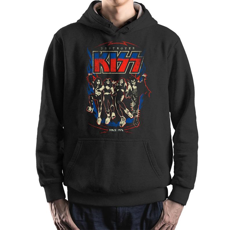Kiss Destroyer Rock Vintage Hoodie