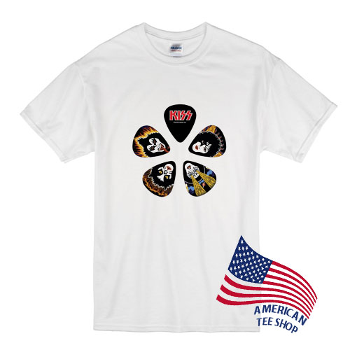 Kiss Guitars Picks T Shirt
