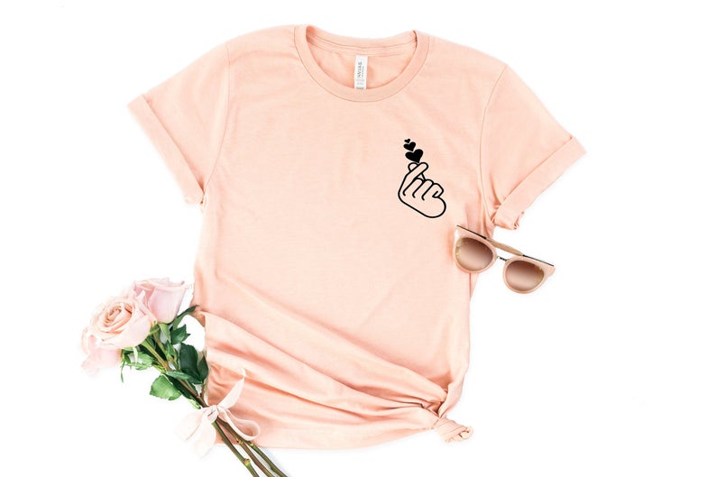 Kpop Finger Heart T Shirt