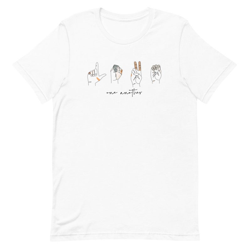 LOVE ONE ANOTHER sign language T-Shirt