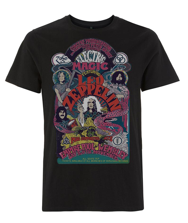Led Zeppelin Electric Magic Poster Wembley T Shirt