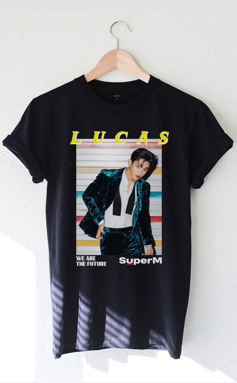 Lucas SUPER M Kpop Boy Group Unisex Men Women T Shirt