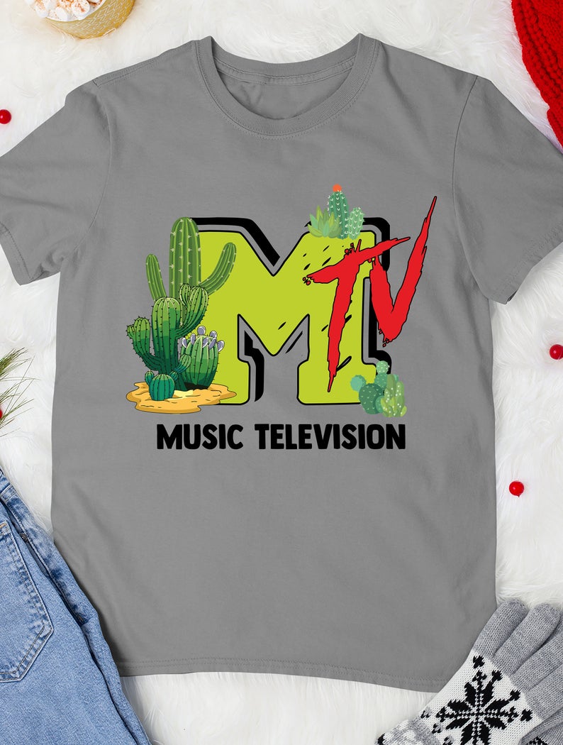 MTV Music Television Cactus Funny Cute T-Shirt