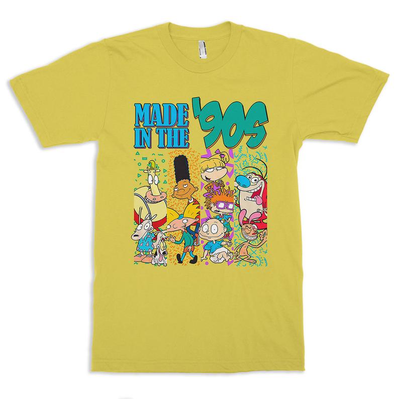 Made in the 90's Nickelodeon Cartoons T-Shirt