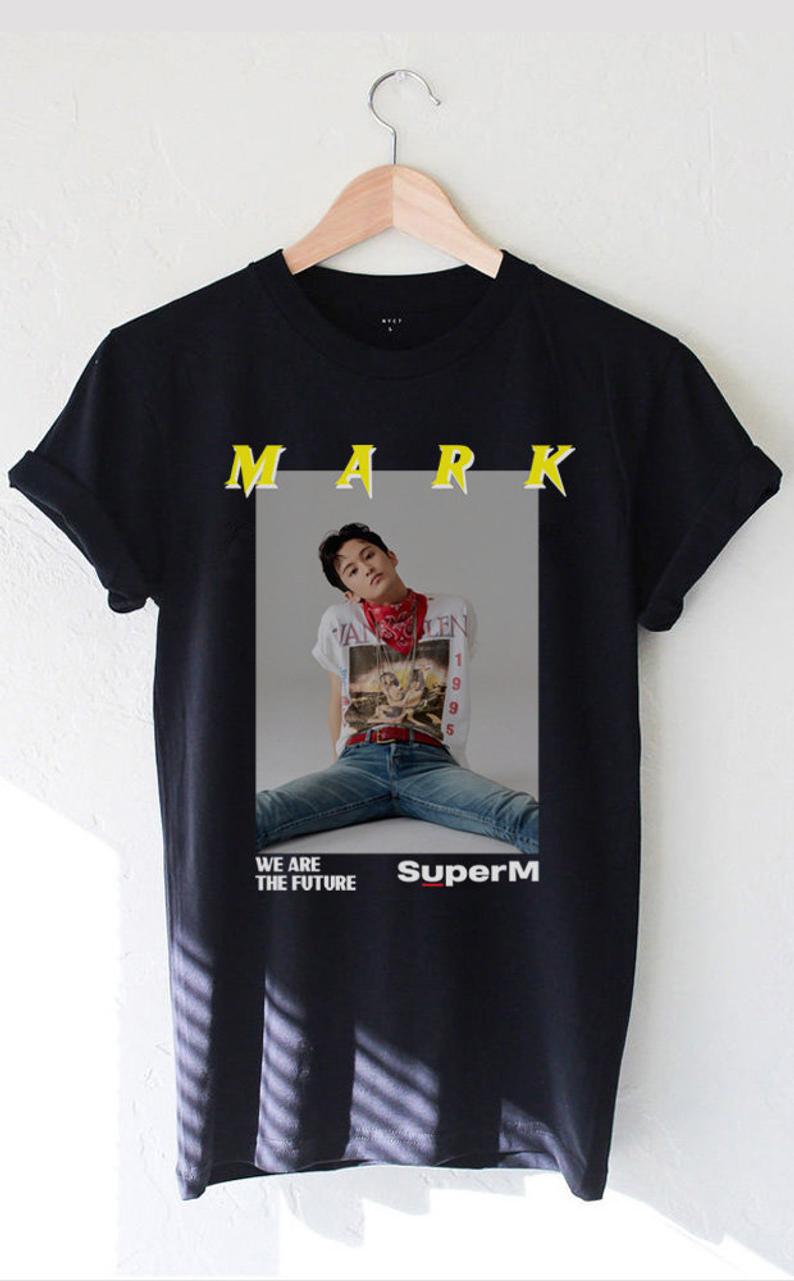 Mark SUPER M Kpop Boy Group Unisex Men Women T Shirt