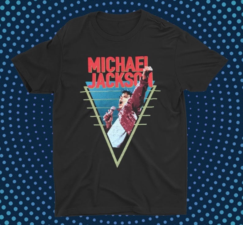 Michael Jackson King Of Pop Photo 90s Retro Vintage T-Shirt