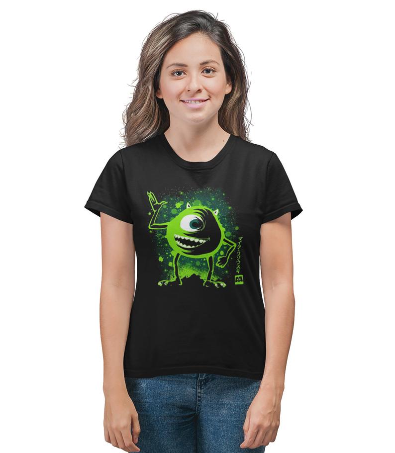 Mike Wazowski Monster Paint Effect Disney Inspired T-Shirt