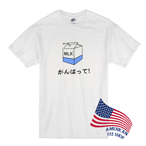 Milk Japanese Writting T shirt
