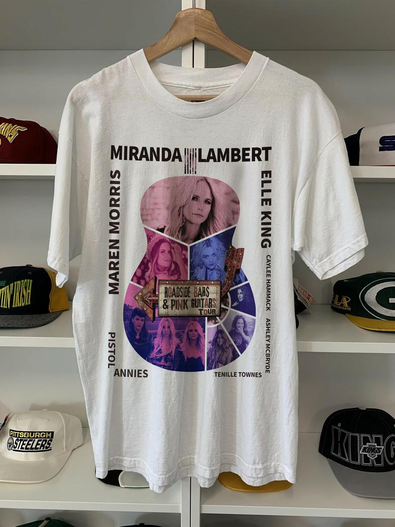 Miranda Lambert on Roadside Bars & Pink Guitars Tour T-Shirt