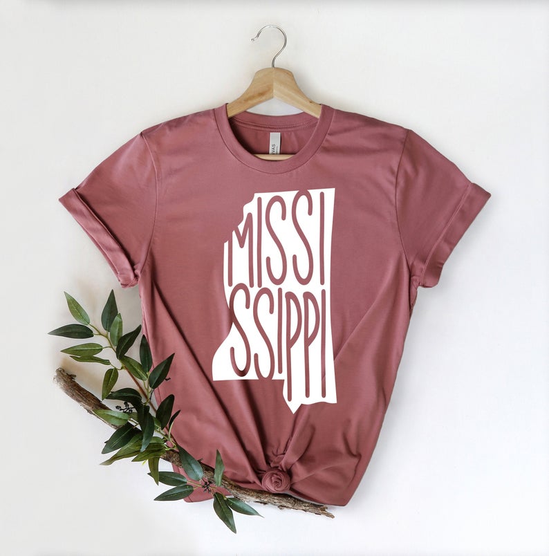 Mississippi State Map T-Shirt