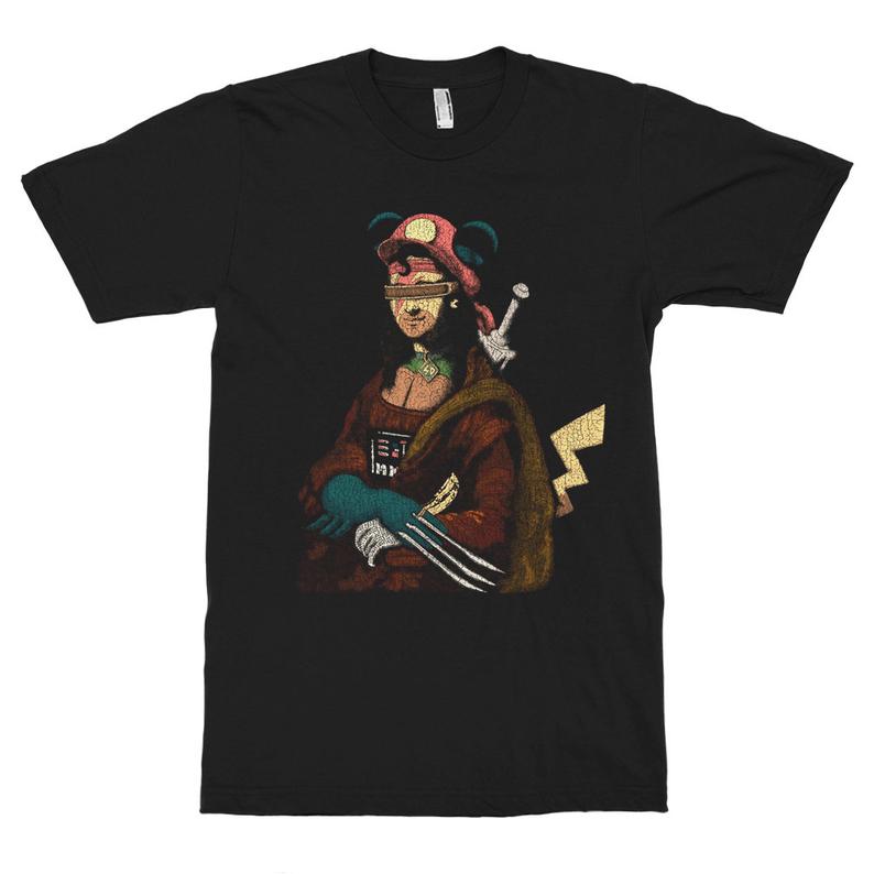 Mona Lisa Pop Art Mashup T-Shirt