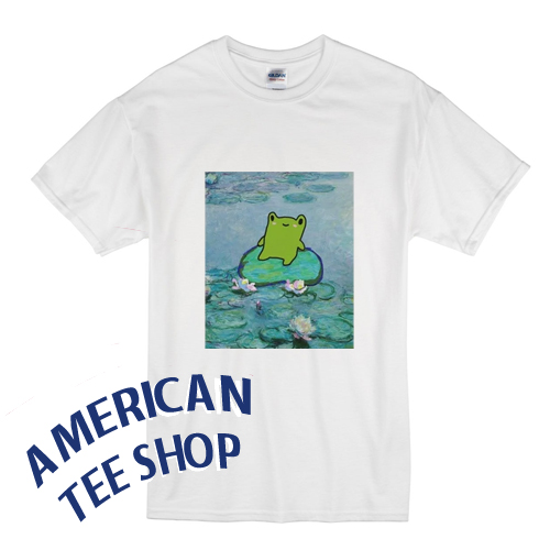 Monet Frog on Lily Tshirt
