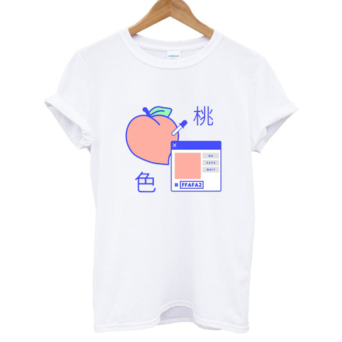 Peach Digital T shirt